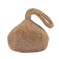 Diamond-studded Handbag Creative Design Trihedron Cosmetic Bag Dinner Bag Handbag sku image 2
