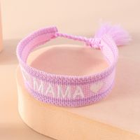 Mama Modern Style Letter Fabric Wholesale Bracelets main image 4