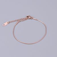 Heart 304 Stainless Steel Titanium Steel 18K Gold Plated Rose Gold Plated No Inlaid Anklet In Bulk sku image 2