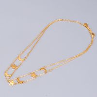 Großhandel Schmuck Stern Mond Anhänger Mehrschichtige Titanstahl Halskette Nihaojewelry sku image 2