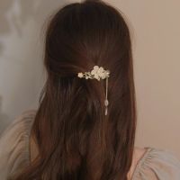 Lady Flower Alloy Plating Inlay Artificial Pearls Hair Clip main image 3