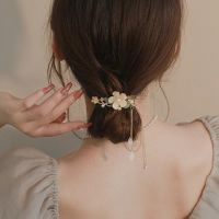 Lady Flower Alloy Plating Inlay Artificial Pearls Hair Clip main image 1