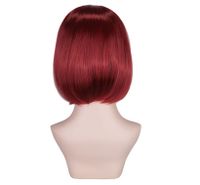 Fashion Mid-length Black Wigs Chemical Fiber Wig Wholesale sku image 4