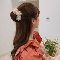 Sweet Flower Cloth Gauze Aluminium Alloy Hair Band main image 4