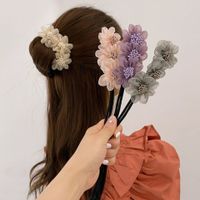 Sweet Flower Cloth Gauze Aluminium Alloy Hair Band main image 1