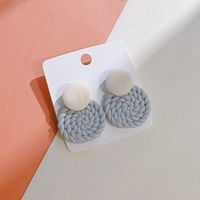 Wholesale Jewelry 1 Pair Simple Style Round Soft Clay Drop Earrings sku image 5