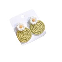 Wholesale Jewelry 1 Pair Sweet Flower Soft Clay Drop Earrings main image 2