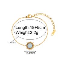 Vintage Style Simple Style Classic Style Geometric Stainless Steel 18k Gold Plated Women's Bracelets Earrings Necklace sku image 1