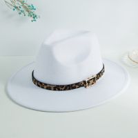 Sombrero Fedora De Aleros Grandes De Color Sólido De Estilo Británico Elegante Unisex sku image 1