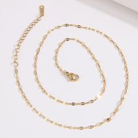 Simple Style Solid Color Stainless Steel Necklace sku image 1