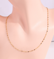 Simple Style Solid Color Stainless Steel Necklace main image 2