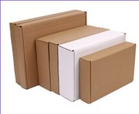 Simple Brown Large Corrugated Paper Box Packaging Box main image 1