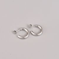 Heart Plating 304 Stainless Steel Titanium Steel No Inlaid 18K Gold Plated Earrings sku image 2