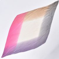 Women's Elegant Color Block Satin Silk Scarves sku image 3