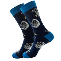 Unisexe Rétro Géométrique Lettre Astronaute Coton Crew Socks Une Paire sku image 7