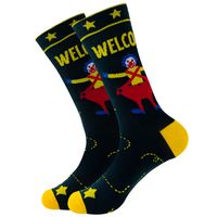 Unisex Retro Geometrisch Brief Astronaut Baumwolle Crew Socken Ein Paar sku image 21