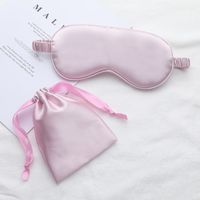 Cross-border Artificial Silk Cloth Eye Patch Bag Two-piece Set Storage Sleep Eye Mask Set Portable Shading Eye Mask sku image 13