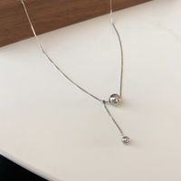 Simple Style Heart Shape Flower Alloy Pearl Plating Inlay Shell Zircon Women's Pendant Necklace sku image 3