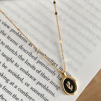Simple Style Heart Shape Flower Alloy Pearl Plating Inlay Shell Zircon Women's Pendant Necklace sku image 7