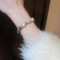 Sweet Heart Shape Lock Fish Tail Crystal Rhinestones Wholesale Bracelets sku image 45