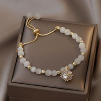 Sweet Heart Shape Lock Fish Tail Crystal Rhinestones Wholesale Bracelets sku image 25