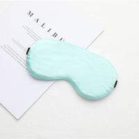 Same Color Same Edge Artificial Silk Shading Eye Mask Sleeping Solid Color Eye Shield Sleep Ventilation Adult Adjustable Buckle Eye Mask sku image 7