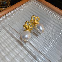 1 Pair Vintage Style Flower Copper Plating Inlay Artificial Gemstones Rhinestones Ear Studs sku image 61