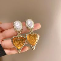 1 Pair Vintage Style Flower Copper Plating Inlay Artificial Gemstones Rhinestones Ear Studs sku image 44