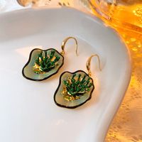 1 Pair Vintage Style Flower Copper Plating Inlay Artificial Gemstones Rhinestones Ear Studs sku image 67