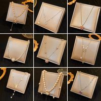 Einfacher Stil Buchstaben Herzform Blume Metall Perlen Überzogene Inlay Strass Steine Zirkon Damen Anhänger Halskette Halskette sku image 13