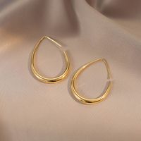 Wholesale Jewelry 1 Pair Simple Style Heart Shape Solid Color Twist Metal Zircon Earrings Ear Studs sku image 19