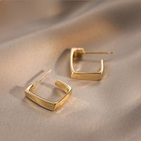Wholesale Jewelry 1 Pair Simple Style Heart Shape Solid Color Twist Metal Zircon Earrings Ear Studs sku image 8