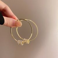 Wholesale Jewelry 1 Pair Simple Style Heart Shape Solid Color Twist Metal Zircon Earrings Ear Studs sku image 23