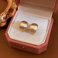 Wholesale Jewelry 1 Pair Simple Style Heart Shape Solid Color Twist Metal Zircon Earrings Ear Studs sku image 44
