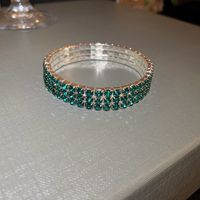 Elegant Glam Square Metal Inlay Artificial Gemstones Women's Bracelets Bangle sku image 4