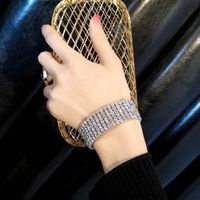Elegant Glam Square Metal Inlay Artificial Gemstones Women's Bracelets Bangle sku image 10