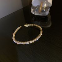 Elegant Glam Square Metal Inlay Artificial Gemstones Women's Bracelets Bangle sku image 13
