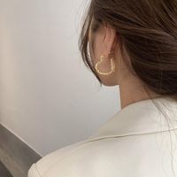 Lady Heart Shape Alloy Plating Women's Earrings Ear Studs main image 5