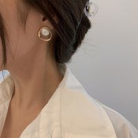 Lady Heart Shape Alloy Plating Women's Earrings Ear Studs sku image 5