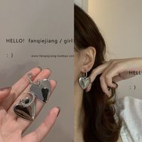 Lady Heart Shape Alloy Plating Women's Earrings Ear Studs sku image 7