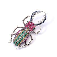 Décontractée Insecte Alliage Placage Incruster Strass Unisexe Broches sku image 1