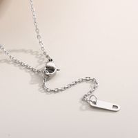 Stainless Steel 18K Gold Plated Simple Style Plating Letter Solid Color Necklace main image 3