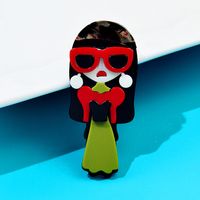 Nuevo Estilo De Moda Figura De Dibujos Animados Mujer Broche De Aleación sku image 4