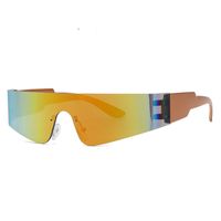 Y2k Punk Sports Gradient Color Pc Polygon Frameless Sports Sunglasses sku image 4