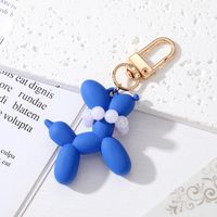 Cute Simple Style Dog Plastic Pearl Bag Pendant Keychain main image 6