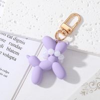 Cute Simple Style Dog Plastic Pearl Bag Pendant Keychain sku image 6