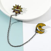 Punk Sun Moon Alloy Plating Unisex Brooches main image 1