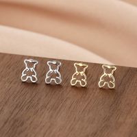 1 Par Estilo Simple Animal Mariposa Plata Esterlina Pendientes sku image 13