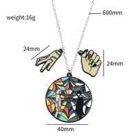 Estilo De Moda Humano Mano Cráneo Aleación Enchapado Mujeres Aretes Collar sku image 5