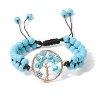 Ethnic Style Tree Natural Stone Knitting Bracelets sku image 1
